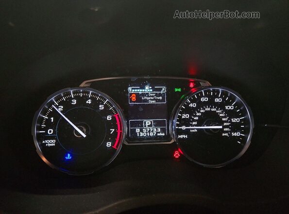 JF2SJATCXHH419523 2017 SUBARU FORESTER Черный Вид щитка приборов