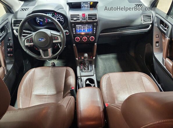 JF2SJATCXHH419523 2017 SUBARU FORESTER Черный Вид панели приборов