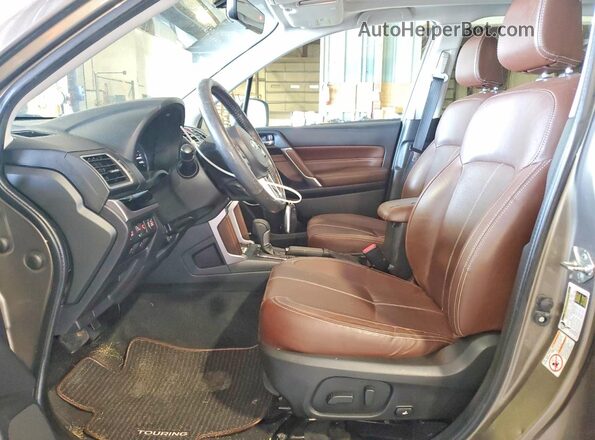 JF2SJATCXHH428416 2017 SUBARU FORESTER Tan Vista interior delantera