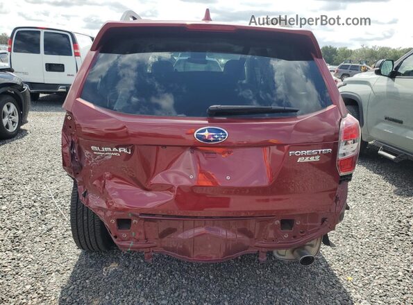 JF2SJAVC5GH500280 2016 SUBARU FORESTER Burgundy Vista trasera