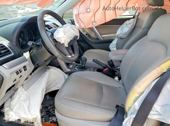 JF2SJAVC8GH423825 2016 SUBARU FORESTER Silver წინა სალონის ხედი