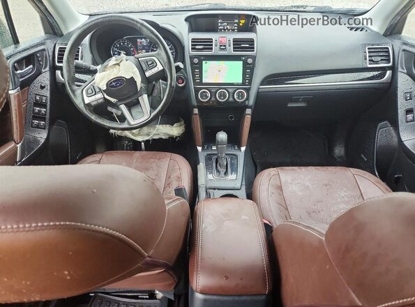 JF2SJAWC0HH566350 2017 SUBARU FORESTER Black Widok deski rozdzielczej