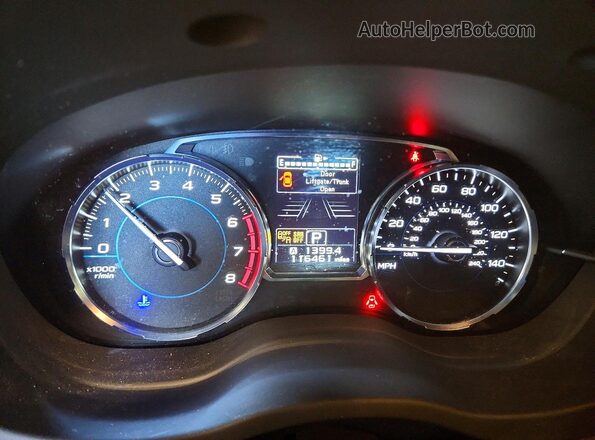 JF2SJAWC1HH464202 2017 SUBARU FORESTER Зеленый Вид щитка приборов