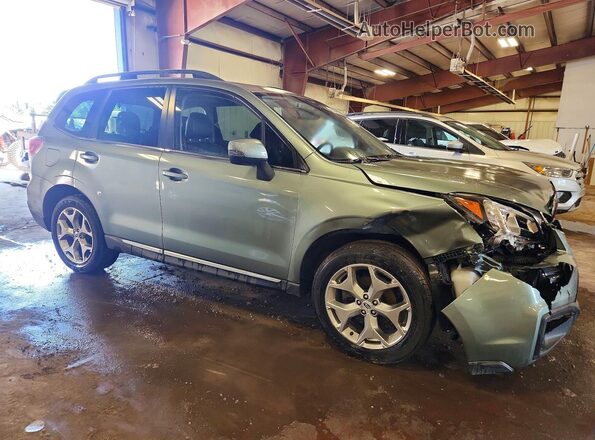 JF2SJAWC1HH464202 2017 SUBARU FORESTER Зеленый Передняя правая четверть