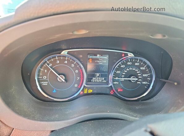 JF2SJAWC2HH552143 2017 SUBARU FORESTER Green ხელსაწყოთა პანელის ხედი
