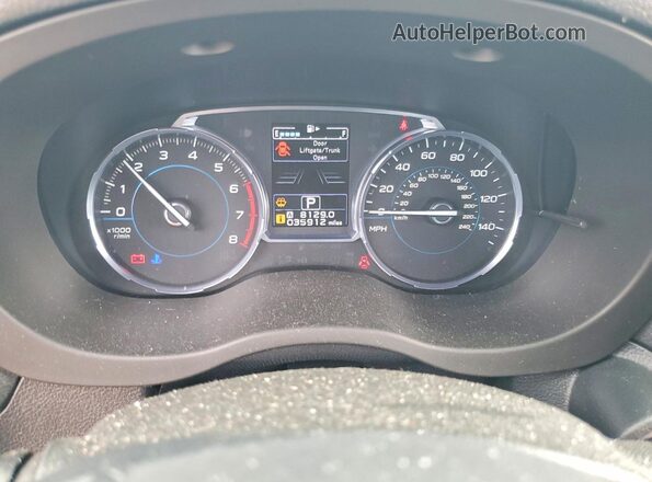 JF2SJAWC3HH585278 2017 SUBARU FORESTER Green Вид щитка приладів