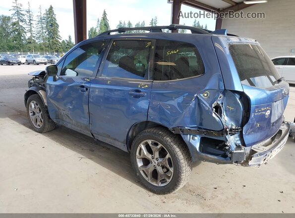 JF2SJAWC3JH482156 2018 SUBARU FORESTER Blue Հետևի ձախ