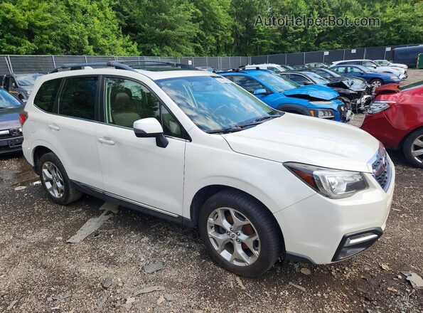 JF2SJAWC6JH422047 2018 SUBARU FORESTER White Передня права чверть