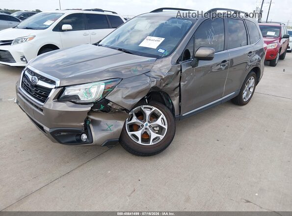 JF2SJAWC6JH464637 2018 SUBARU FORESTER Tan Передня ліва чверть