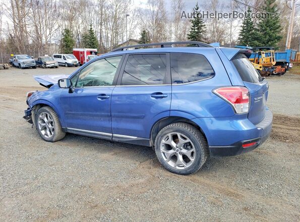 JF2SJAWC7JH433218 2018 SUBARU FORESTER Blue Tył lewy