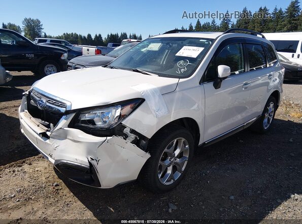JF2SJAWC7JH587654 2018 SUBARU FORESTER White წინა მარცხენა ხედი სამი მეოთხედიდან