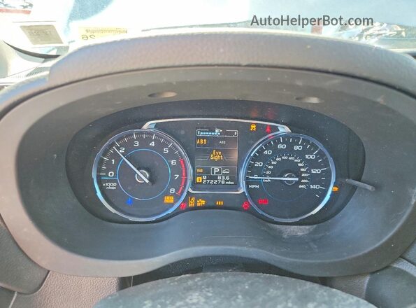 JF2SJAWC8HH539316 2017 SUBARU FORESTER Silver ხელსაწყოთა პანელის ხედი