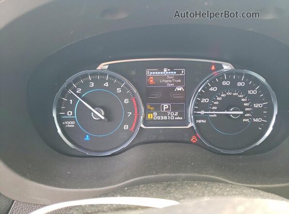 JF2SJAWC8JH454773 2018 SUBARU FORESTER Синий Вид щитка приборов
