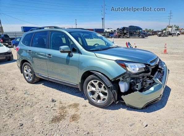 JF2SJAWC8JH531755 2018 SUBARU FORESTER Green Przód prawy