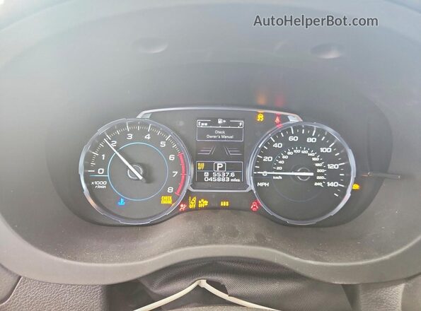 JF2SJAWCXJH429373 2018 SUBARU FORESTER Silver ხელსაწყოთა პანელის ხედი