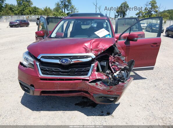 JF2SJAWCXJH573103 2018 SUBARU FORESTER Red Vista frontal
