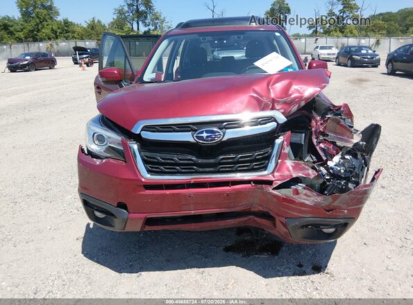 JF2SJAWCXJH573103 2018 SUBARU FORESTER Red Vista del cuadro de instrumentos