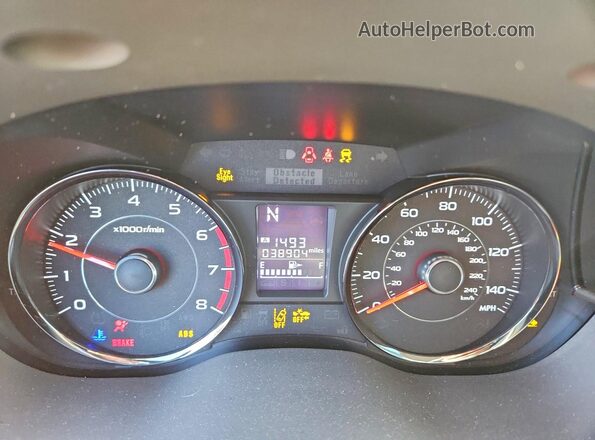 JF2SJAXC2GH523691 2016 SUBARU FORESTER Черный Вид щитка приборов