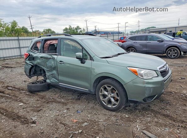 JF2SJAXC5GH515018 2016 SUBARU FORESTER Green Delantero derecho