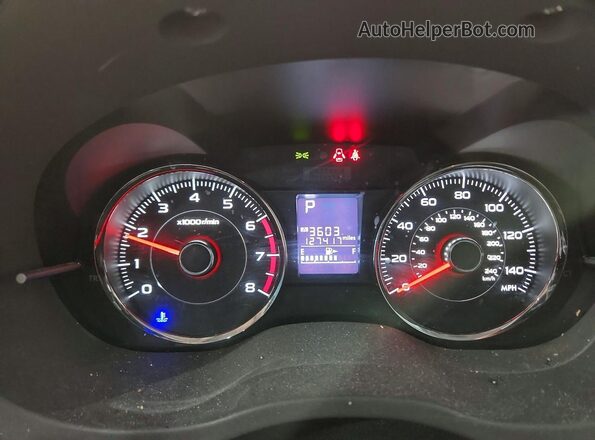 JF2SJAXC7GH528546 2016 SUBARU FORESTER Синий Вид щитка приборов