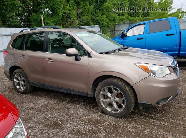 JF2SJCTC0GH437250 2016 SUBARU FORESTER Желто-коричневый Передняя правая четверть