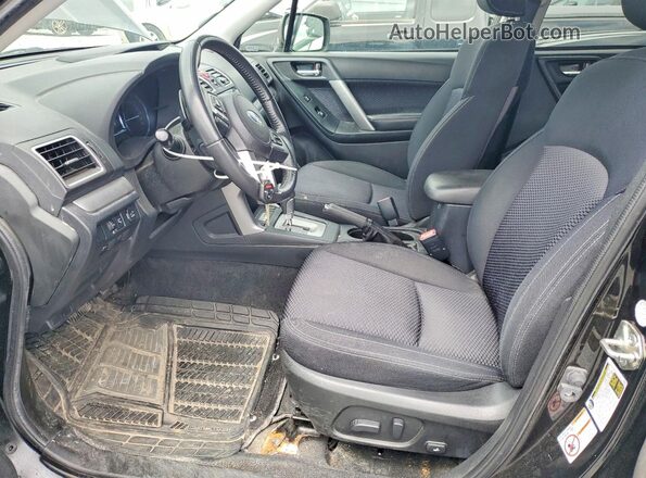 JF2SJEJC8JH559537 2018 SUBARU FORESTER Black Widok wnętrza z przodu