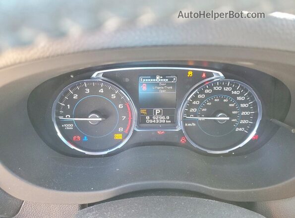 JF2SJEJC9JH565914 2018 SUBARU FORESTER Серебряный Вид щитка приборов