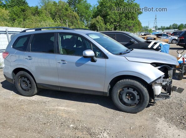 JF2SJEJC9JH565914 2018 SUBARU FORESTER Серебряный Передняя правая четверть