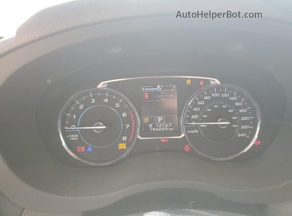 JF2SJESC7JH424953 2018 SUBARU FORESTER White Սարքավորումների վահանակի տեսք