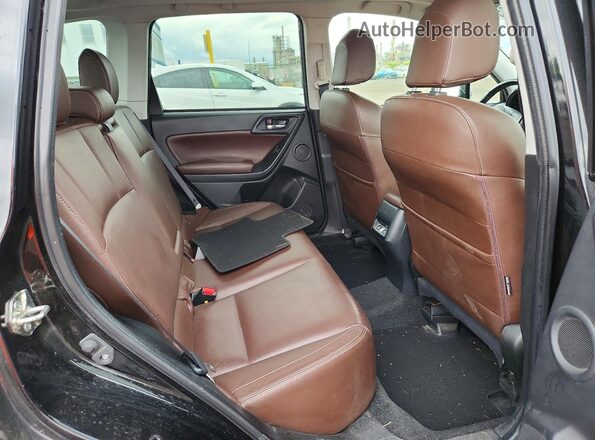 JF2SJEUC5HH455559 2017 SUBARU FORESTER Black უკანა სავარძლების ხედი