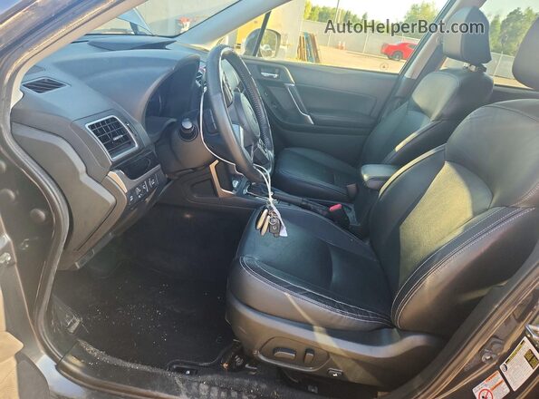JF2SJEWC5JH441017 2018 SUBARU FORESTER Gray Widok wnętrza z przodu