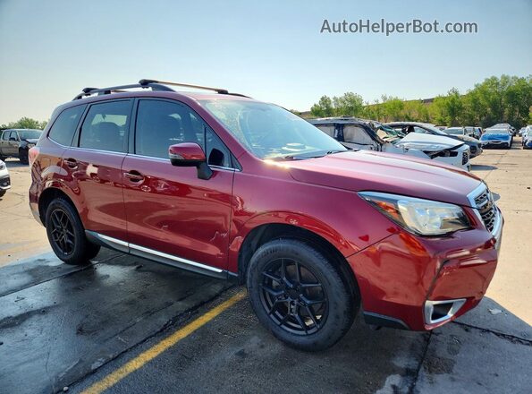 JF2SJGTC8HH409446 2017 SUBARU FORESTER Бордовый Передняя правая четверть