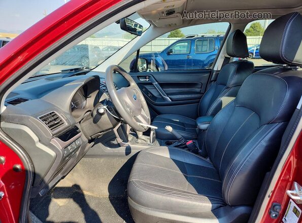 JF2SJGTC8HH409446 2017 SUBARU FORESTER Бордовый Вид салона спереди