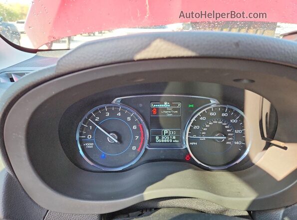 JF2SJGTC8HH409446 2017 SUBARU FORESTER Бордовый Вид щитка приборов