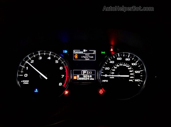 JF2SJGTC9HH401405 2017 SUBARU FORESTER Silver Вид щитка приладів