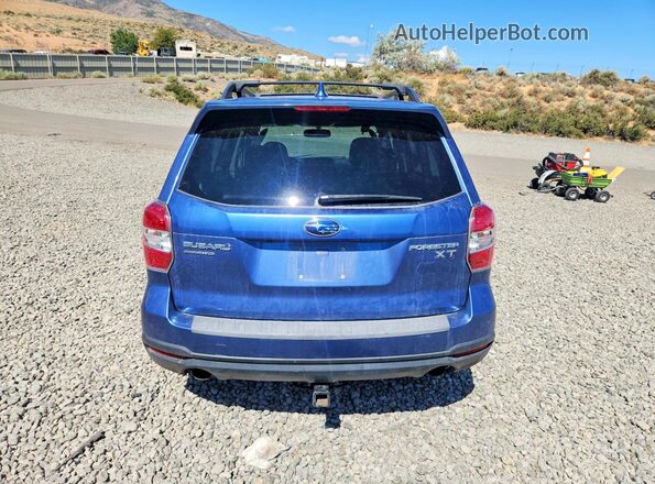 JF2SJGVC5GH453741 2016 SUBARU FORESTER Blue Вид ззаду