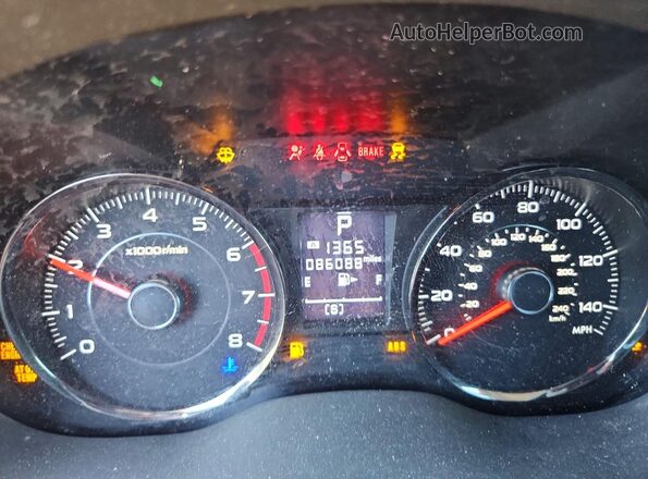 JF2SJGVC5GH453741 2016 SUBARU FORESTER Blue Вид щитка приладів