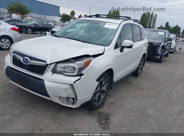 JF2SJGVC8GH514760 2016 SUBARU FORESTER White Առջևի ձախ երեք քառորդ տեսարան