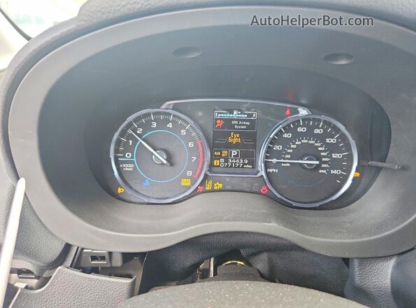 JF2SJGWC8JH596432 2018 SUBARU FORESTER Blue Instrument cluster view