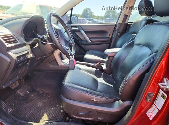 JF2SJGXCXGH459189 2016 SUBARU FORESTER Burgundy Front interior view