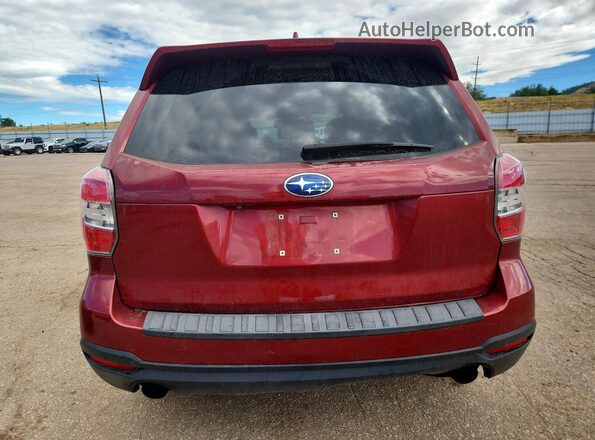 JF2SJGXCXGH459189 2016 SUBARU FORESTER Burgundy Rear view
