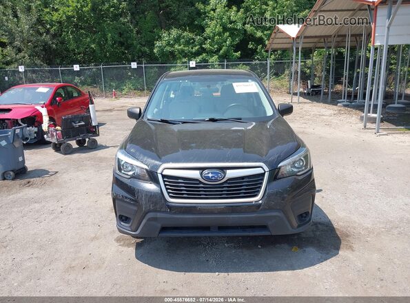 JF2SKAAC3KH551112 2019 SUBARU FORESTER Black Widok zestawu wskaźników