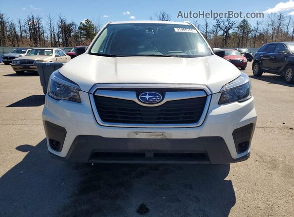 JF2SKAAC5MH567783 2021 SUBARU FORESTER White Դիմացի տեսք