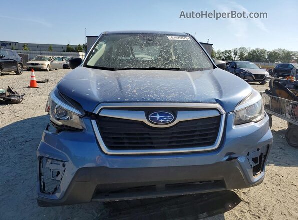 JF2SKAAC9KH469854 2019 SUBARU FORESTER Blue Вид спереду