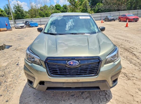 JF2SKAAC9KH521564 2019 SUBARU FORESTER Green Вид спереду