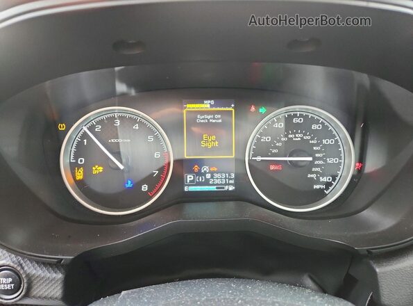 JF2SKACC8RH487186 2024 SUBARU FORESTER Серебряный Вид щитка приборов