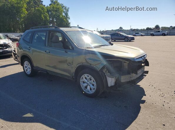 JF2SKACC9KH475005 2019 SUBARU FORESTER Зеленый Передняя правая четверть