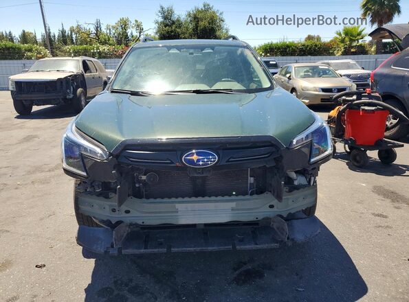 JF2SKACC9NH403645 2022 SUBARU FORESTER Green Vista frontal