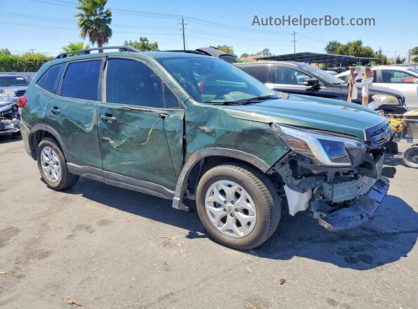 JF2SKACC9NH403645 2022 SUBARU FORESTER Green Delantero derecho