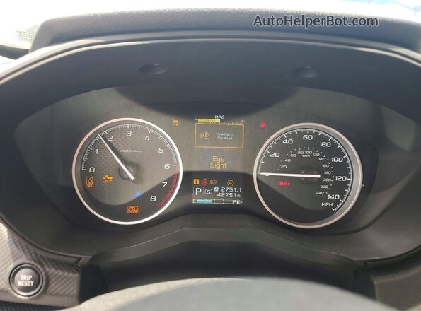JF2SKACC9RH498701 2024 SUBARU FORESTER Green Instrument cluster view